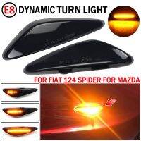 2Pcs LED Dynamic Car Turn Signal Lights For Mazda 5 CW 6 GH MX-5 ND RX-8 Car Side Marker Lights For Fiat 124 Spider Abarth