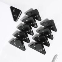 Kada Moito 5Pcs Color Corner Clips Set Triangle Transparent Page Holder Index Clamp Clip