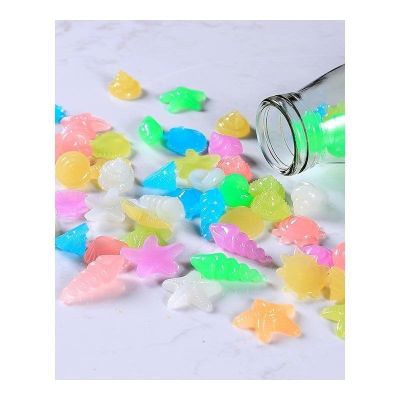 ✾✱ Resin luminous stone diy fluorescent conch shells decoration aquarium the stars fluorite