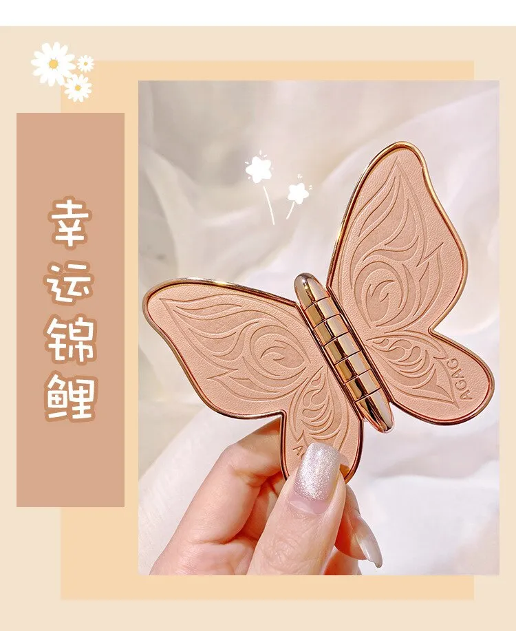 Eyeshadow Palette 6 Colors Butterfly Eye Shadow Lucky Koi Pearl Sequins  Glitter Matte Makeup Plate Glitter Eyeshadow Portable
