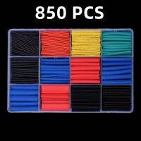 140-850 PCS Color Boxed Thermoresistant Tube Wire Insulated Polyolefin DIY Kit 2:1 Times Shrink Heat Sleeve Tubes Set Electrical Circuitry Parts