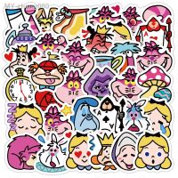 10/30/40PCS Disney Alice in Wonderland Cartoon Stickers DIY Phone Guitar Laptop Luggage Skateboard Graffiti Decals Fun Kid Toys