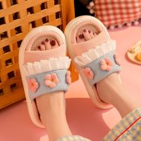 【cw】 2022 Breathable Indoor Slippers Soft Flip Flops Female Slides