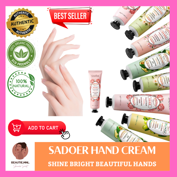 💯100 AUTHENTIC SADOER Hand Moisturizing Cream 30g PLANT EXTRACT HAND