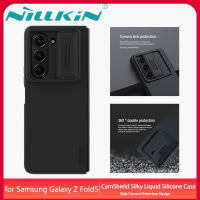 Nillkin เคส เคสโทรศัพท์ Samsung Galaxy Z Fold5 5G Case Camshiled Silky Liquid Silicone Slide Camera Protection Cover samsungzfold5 Casing