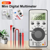 มินิดิจิตอลมัลติมิเตอร์ M Ultimetro Tester Ac/dc NCV ความจุแอมมิเตอร์โวลต์มิเตอร์ทดสอบแบบพกพามัลติมิเตอร์ที่มีการทดสอบตะกั่ว