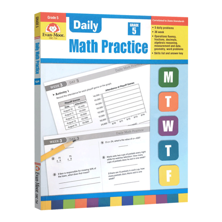 Milumilu Daily Math Practice Grade Te Original English Books | Lazada