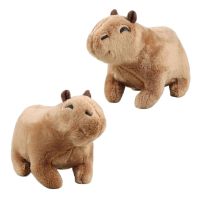 Clarissali 18-30cm  Capybara Capibara Anime Fluffty Stuffed Animals Children Birthday Sending Sticker