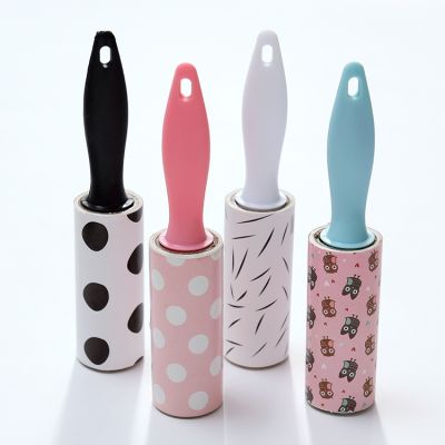 New Mini Cloth Lint Roller Stickler Removable Dog Brush Paper Dust Collector Sticky Roller Pet Hair Remover Cleaning Brush Tools