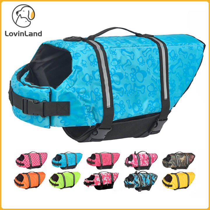 Dog Life Jacket Dog Life Vest with Reflective Stripes Adjustable Dog