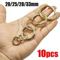 Lamberts 10pcs O Keyring Jewelry Openable Round Keychain Clasp 20/25/28/33mm