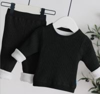 Baby Girls Boys Knit Suit toddler children Clothing Sets Winter knitting Pullover Sweater+Pants Infant kids Tracksuits pink gray