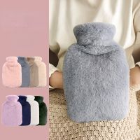 Cute Hot Water Bottle for Girls Rabbit Fur Warm Water Bag Hot Hands Pack Winter Portable Hand Warmers Dropshiping Wholesalor