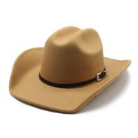 Four Seasons Cowboy Hats Jazz Caps For Women And Men Woolen 57-58cm Western Curved Brim Cowgirl Accessories NZ0067 Door Hardware Locks