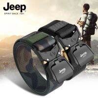 JEEP JEEP belt men canvas tactical belt outdoor automatic buckle jeans with joker tide weaving belt --皮带230714❅