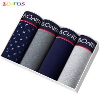 4pcs Boxer Shorts Mens Panties Homme Underpants Boxershorts Underwear for Man Cotton Male Couple Sexy Set Calecon Lot Soft Box