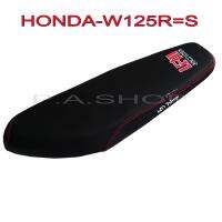 เบาะแต่ง เบาะปาด เบาะรถมอเตอร์ไซด์สำหรับ HONDA-W125S=R รุ่นแรก หนังด้าน ด้ายแดง งานเทพ