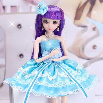 New 36cm Bjd Doll 26 Movable Jointed WIth Accessories DIY Dress Up Princess Dress Fashion Change Clothes Doll Toys Girls Gifts