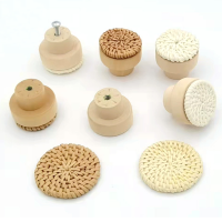 Wicker For Screws Woven Handmade And Wooden Furniture Knobs Boho Rattan