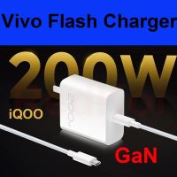 【ในสต็อก】สำหรับ VIVO IQOO 10 Pro 200W GaN Flash Charging Charger Travel Adapter พร้อม10A Flash Charge Dual Type-C Date Cable สำหรับ VIVO IQOO 9 Pro