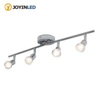 Led Spotlight 4 Head Ceiling Lamp Spotlight Exhibition Hall Surface Mounted Living Room Study Room Kitchen Adjustable Spotlight