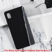 （A Boutique）เคสสีดำสำหรับ Sony Xperia Ace Iii Soft TPU ซิลิโคนฝาหลังกันกระแทก3ป้องกันโทรศัพท์