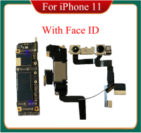 เมนบอร์ด iPhone 11ปลดล็อคของแท้สำหรับ Iphone11 ID ใบหน้าทดสอบดี Supprt IOS ปรับปรุง Clean IMEI Logic Board