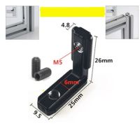 ตัวยึดข้อต่อมุมภายในรูปตัวแอล10ชิ้น/ล็อตพร้อมสกรูและประแจสำหรับโพรไฟล์อะลูมิเนียมขึ้นรูป2020 3030 4040
