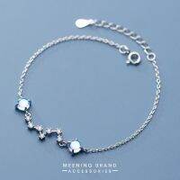 MeeningBrand ❥ สร้อยข้อมือเงิน HOLOGRAMBALL WITH LITTLE DIAMOND [01-0030]