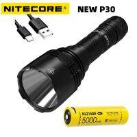 NITECORE NEW P30 Waterproof Flashlight XP-L HI V3 LED TACTIAL 1000 Lumens 8 Working Modes Hunting beam distane Torch Searchlight Rechargeable  Flashli