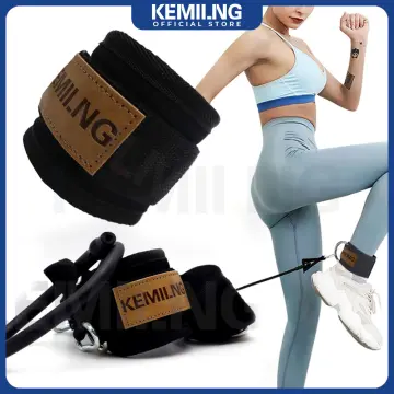 2pcs Fitness Padded Ankle Straps for Cable Machines Adjustable