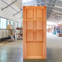 WOOD OUTLET (คลังวัสดุไม้) ประตูไม้สะเดา รุ่น KW-007 ขนาด 80x200 cm. ประตูบ้าน บานประตูสำเร็จ ประตูห้องนอน80x200 solid wood door