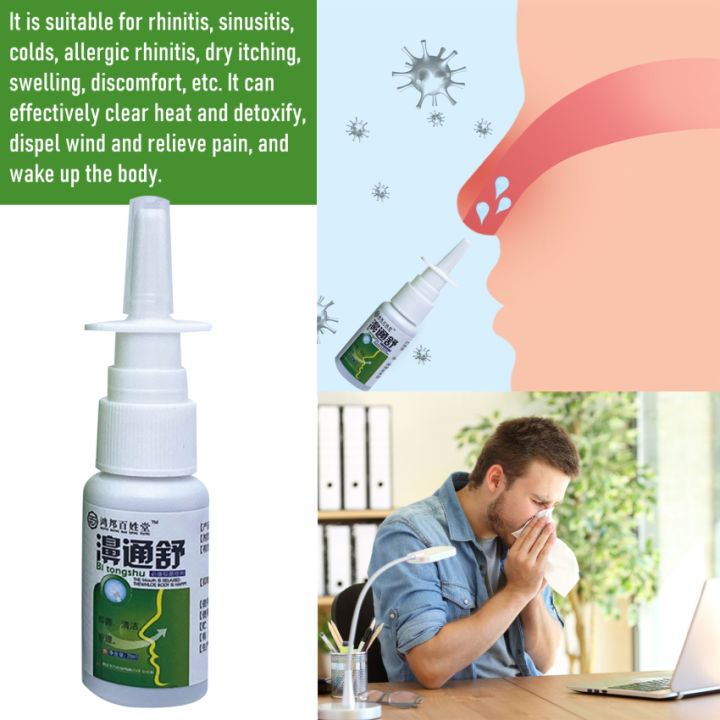For rhinitis and sinusitis, comfortable nasal spray, for cleaning and