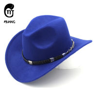 Munng Wool Blend Solid Panama Fedora Cute Kids Boys Girls Fashion Western Cowboy Hat Child Party Street Cap