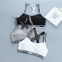 Puberty Teen Girls Cotton Underwear Big Children Vest-Style Shaping Training s Womens Non-Wired Pad Lingerie Tube Top