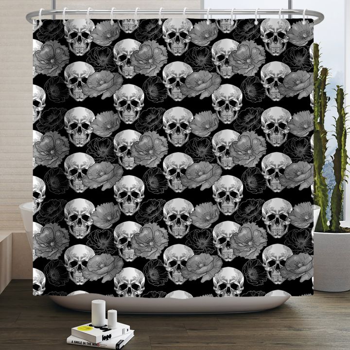 halloween-shower-curtain-horror-skull-wizard-pumpkin-bath-curtain-for-home-decoration-waterproof-bathroom-accessories-with-hooks