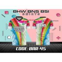 【ready Stock】new Bhw Bns Bsi Tshirt for Woman And Men Jersey Sublimation T-shirts(code:bar-43) comfortable