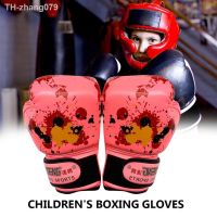 1 Pair Children Boxing Gloves Workout Exercise Training PU Leather Sponge Gym Boxing Gloves Mitts for Karate Muay Thai Equipment