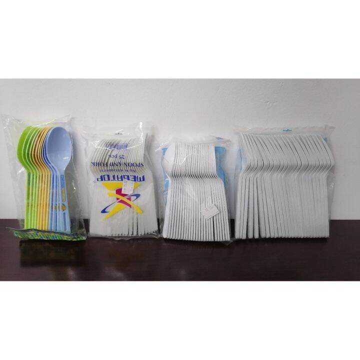 Disposable Spoon and Fork 25pcs Lazada PH