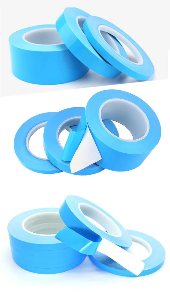 25M Double Side Thermal Conductive Tape Blue Heat Transfer Tape Width  5-30mm 