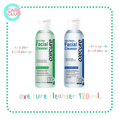 Oxe cure ultra gentle facial cleanser / Oxe cure acne clear facial cleanser 120 ml.