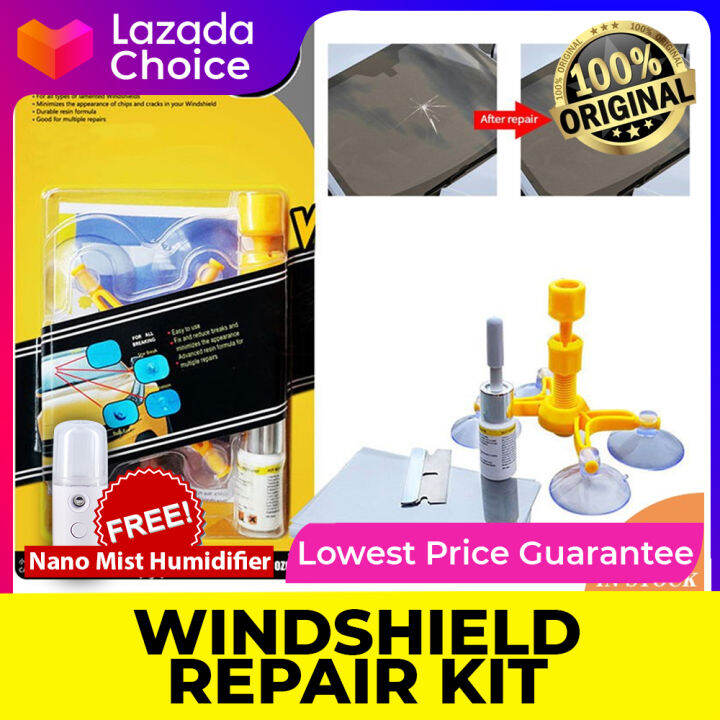 Windshield Repair Kit DIY Clearshield Auto Glass Rock Chip Repair Kit