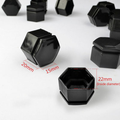 +20Pcs 22mm Black Wheel Nut Bolt Covers ABS Dust Proof Cap Auto Hub Screw Cover. For Range Rover Vauxhall Insignia ！