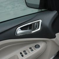 ۩♠❇ My Good Car ABS Chrome Interior Handle Trim Inner Door Handle Decoration Trim Sticker For ford Kuga Escape 2013 - 2017