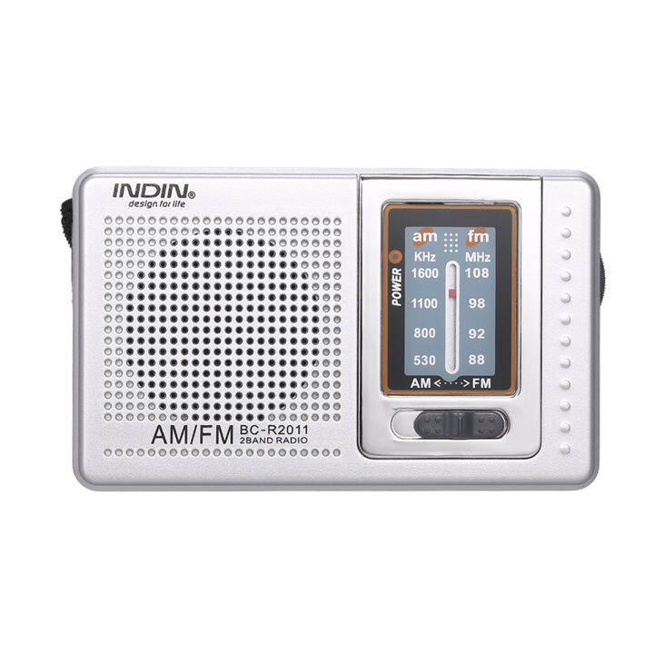 INDIN BC-R2011, Penerima Radio AM FM Mini 2 Band, Radio Saku Portabel ...