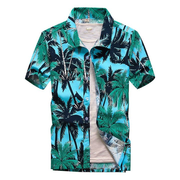 เสื้อชายหาดผู้ชายฤดูร้อนห้องพักช่วงวันหยุด-camisas-para-hombre-มะพร้าวต้นไม้แขนสั้นพิมพ์ลายปุ่มลงเสื้อฮาวายสำหรับชาย-m-5xl