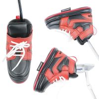 2023✒⊙№ Wosofe new golf putter cover personalized sneakers club cover L-shaped one-word club head cover PU club head cover