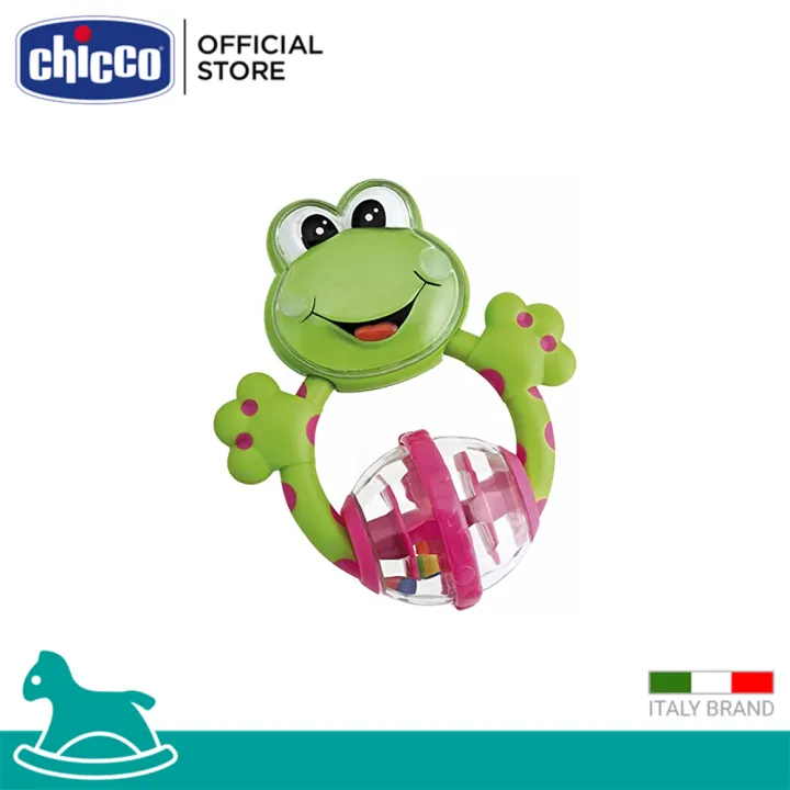 Chicco Fun Teething Frog Rattle ยางกัด ยางกัดเด็ก ยางกัดรูปกบน้อย
