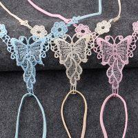 【YF】 Sexy Backless Cross Womens Bra Strap Lace Back Non-Slip Band Butterfly Shoulder All Match Elastic Straps Accessory