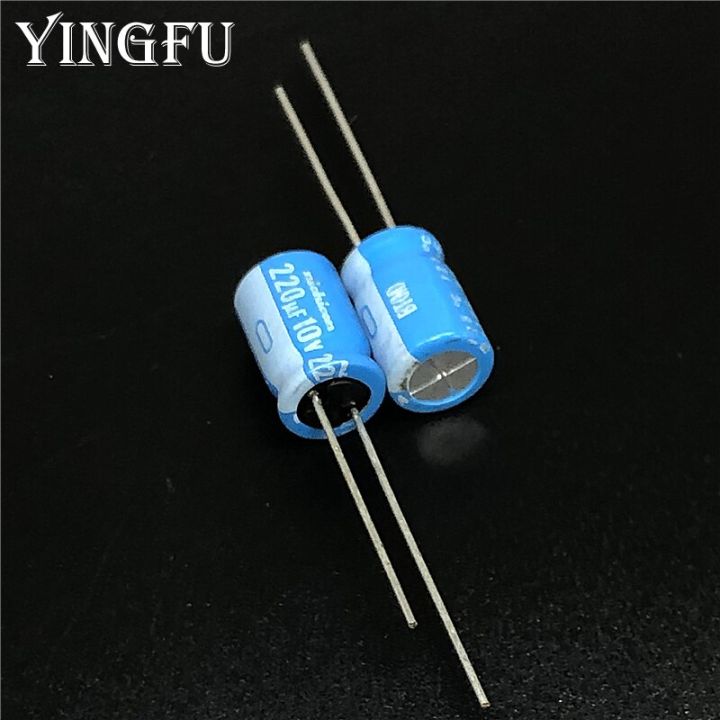 10pcs-100pcs-220uf-10v-nichicon-bt-series-8x11-5mm-highly-dependable-reliability-10v220uf-aluminum-electrolytic-capacitor